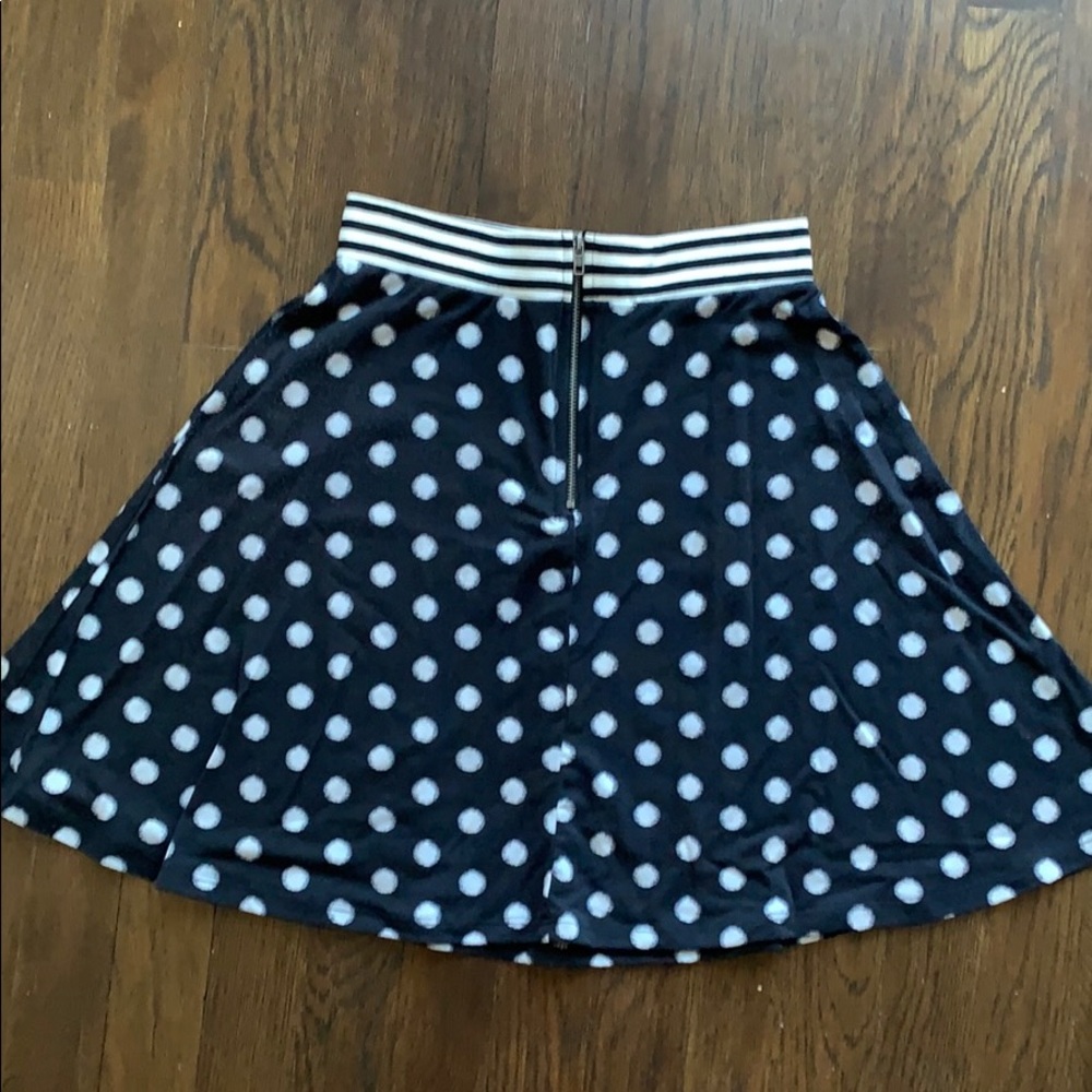 Polka dot mini skirt